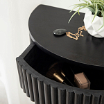 Прикроватный подвесной столик с ящиком черный Bedside Hanging Table варинант исполнения - 3 | Loft Concept в Брянске