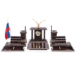 Настольный письменный набор из природного камня обсидиана с декором в виде орла Golden Eagle варинант исполнения - 1 | Loft Concept в Брянске