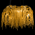 Люстра подвесная круглая с изогнутыми металлическими дугами и ниспадающими цепочками 65 см Atlantis Chain варинант исполнения - 8 | Loft Concept в Брянске