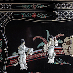 Шкаф черный в китайском стиле  Chinese Cabinet Black варинант исполнения - 3 | Loft Concept в Брянске