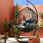 Подвесное уличное кресло Wallaker Hanging Chair варинант исполнения - 8 | Loft Concept в Брянске