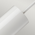 Подвесной светильник белого цвета с вытянутым цилиндрическим плафоном с косым срезом Elstead Lighting варинант исполнения - 4 | Loft Concept в Брянске