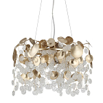 Люстра с декоративными подвесками из прозрачного стекла в форме монеток FAIRYTREE Light варинант исполнения - 1 | Loft Concept в Брянске