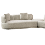 Угловой диван Calypso с поворотным механизмом и пуфом   варинант исполнения - 2 | Loft Concept в Брянске