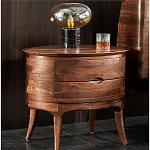 Прикроватный столик из дерева с 2-мя ящиками Moon Walnut Furniture варинант исполнения - 1 | Loft Concept в Брянске