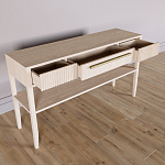 Дизайнерская Консоль с полкой и ящиком Primo Светлый дуб варинант исполнения - 6 | Loft Concept в Брянске