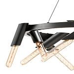 Люстра круглая с трубчатыми лампочками Vanguard Circle варинант исполнения - 2 | Loft Concept в Брянске