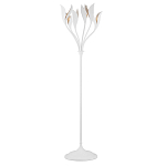 Торшер белый с плафонами в виде лепестков Delicate Flower варинант исполнения - 1 | Loft Concept в Брянске
