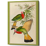 Постер на холсте с изображением птиц Blooming Birds Poster варинант исполнения - 3 | Loft Concept в Брянске