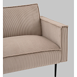 Диван современный вельветовый прямой Worcester Бежевый  варинант исполнения - 3 | Loft Concept в Брянске