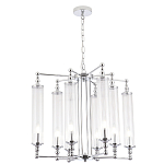 Люстра с 8-ю прозрачными цилиндрическими плафонами Jeanette варинант исполнения - 3 | Loft Concept в Брянске