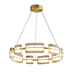 Люстра круглая с янтарными стеклянными плафонами Lighting of Space варинант исполнения - 1 | Loft Concept в Брянске