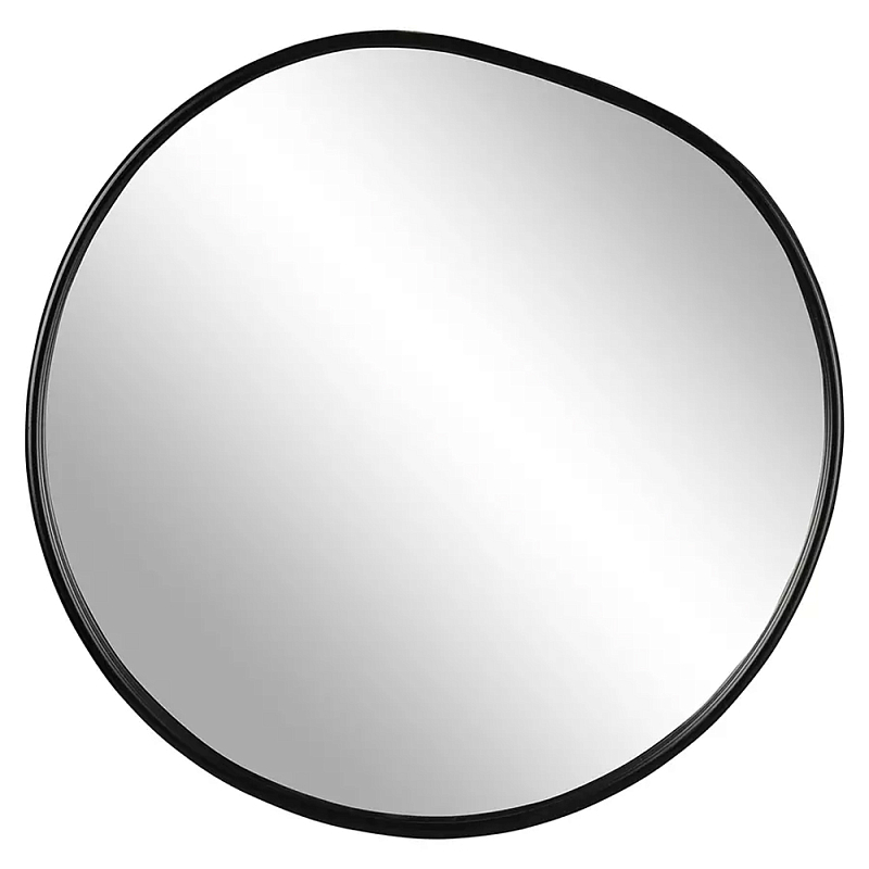 Зеркало круглое с асимметрией Light Reflection Черный Зеркало круглое с асимметрией Light Reflection Черный в Брянске | Loft Concept