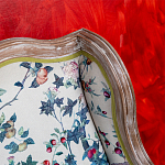 Диван из натурального бука бежевый с изображением птиц и цветов Beige Green Chinoiserie Garden Sofa варинант исполнения - 10 | Loft Concept в Брянске