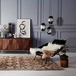 Подвесной светильник вертикальной овальной формы украшенный круглыми бусинами Gradient Oval Pendant Lamp  варинант исполнения - 3 | Loft Concept в Брянске