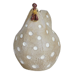 Статуэтка курица с текстурной поверхностью бежевого цвета Rustic Chicken варинант исполнения - 1 | Loft Concept в Брянске