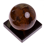 Настольный письменный набор с часами из природного камня обсидиана Royal Set варинант исполнения - 6 | Loft Concept в Брянске