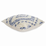 Чехол на подушку с узором в этно-стиле Blue Ikat варинант исполнения - 1 | Loft Concept в Брянске