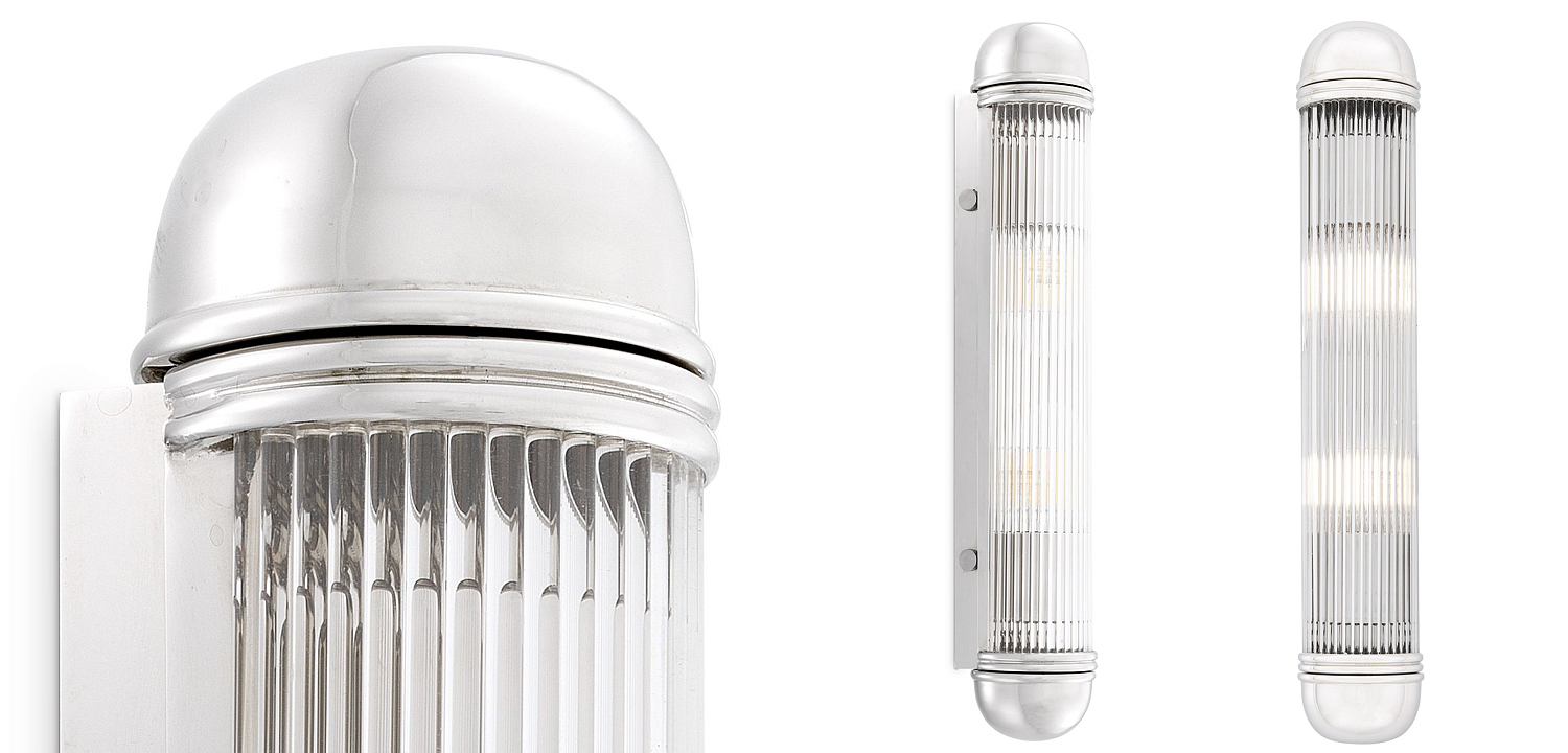 Бра Eichholtz Wall Lamp Auburn Nickel Бра Eichholtz Wall Lamp Auburn Nickel - Loft-Concept в Брянске