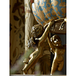 Чаша с орнаментом на бронзовых ножках в виде ангелов Eden Garden варинант исполнения - 6 | Loft Concept в Брянске