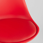 Стул с основой из пластика и мягким сиденьем Arvika Red варинант исполнения - 8 | Loft Concept в Брянске