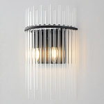 Бра со стеклянными прозрачными трубками и черным металлическим каркасом Nembus варинант исполнения - 2 | Loft Concept в Брянске