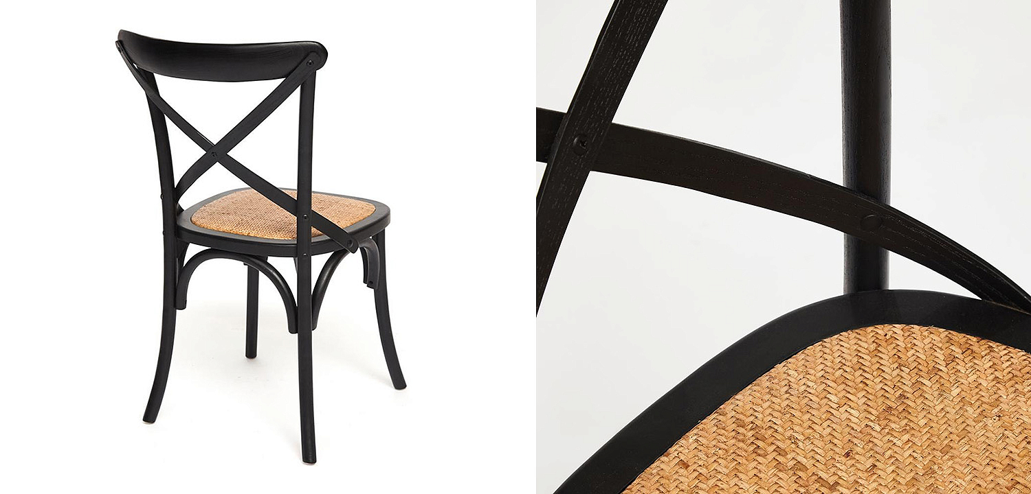 Стул Chaise Provence en Bois noir черный Стул Chaise Provence en Bois noir черный - Loft-Concept в Брянске
