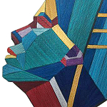 Арт объект на стену из нитей Девушка и Солнце wall panel Girl and Sun варинант исполнения - 1 | Loft Concept в Брянске