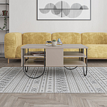 Стол журнальный прямоугольной формы с 2-мя полками бежево-серого цвета NORFOLK LIGHT MOCHA варинант исполнения - 2 | Loft Concept в Брянске