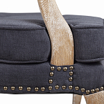 Кресло Aubrey Classical Armchair dark grey velour варинант исполнения - 6 | Loft Concept в Брянске