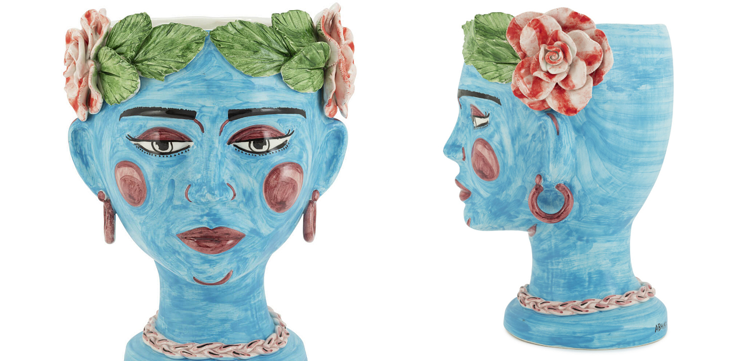 Ваза VASE HEAD SELVA COLOR Light blue Ваза VASE HEAD SELVA COLOR Light blue - Loft-Concept в Брянске