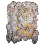 Тканый вручную монументальный настенный гобелен Soft Inception варинант исполнения - 4 | Loft Concept в Брянске