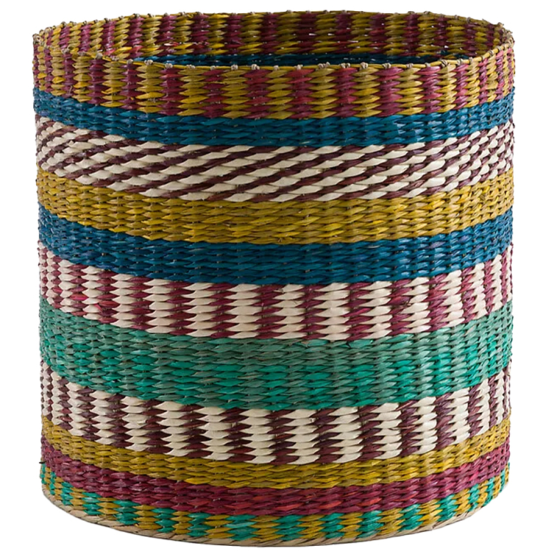 Плетеная корзина разноцветная Hediye Colorful Wicker Basket Мульти Плетеная корзина разноцветная Hediye Colorful Wicker Basket Мульти в Брянске | Loft Concept