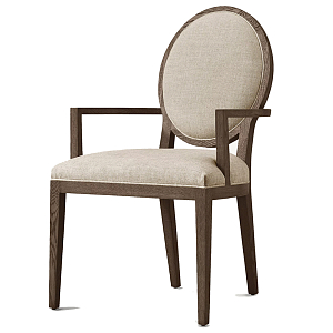 Стул классический из дуба с подлокотниками Longevity