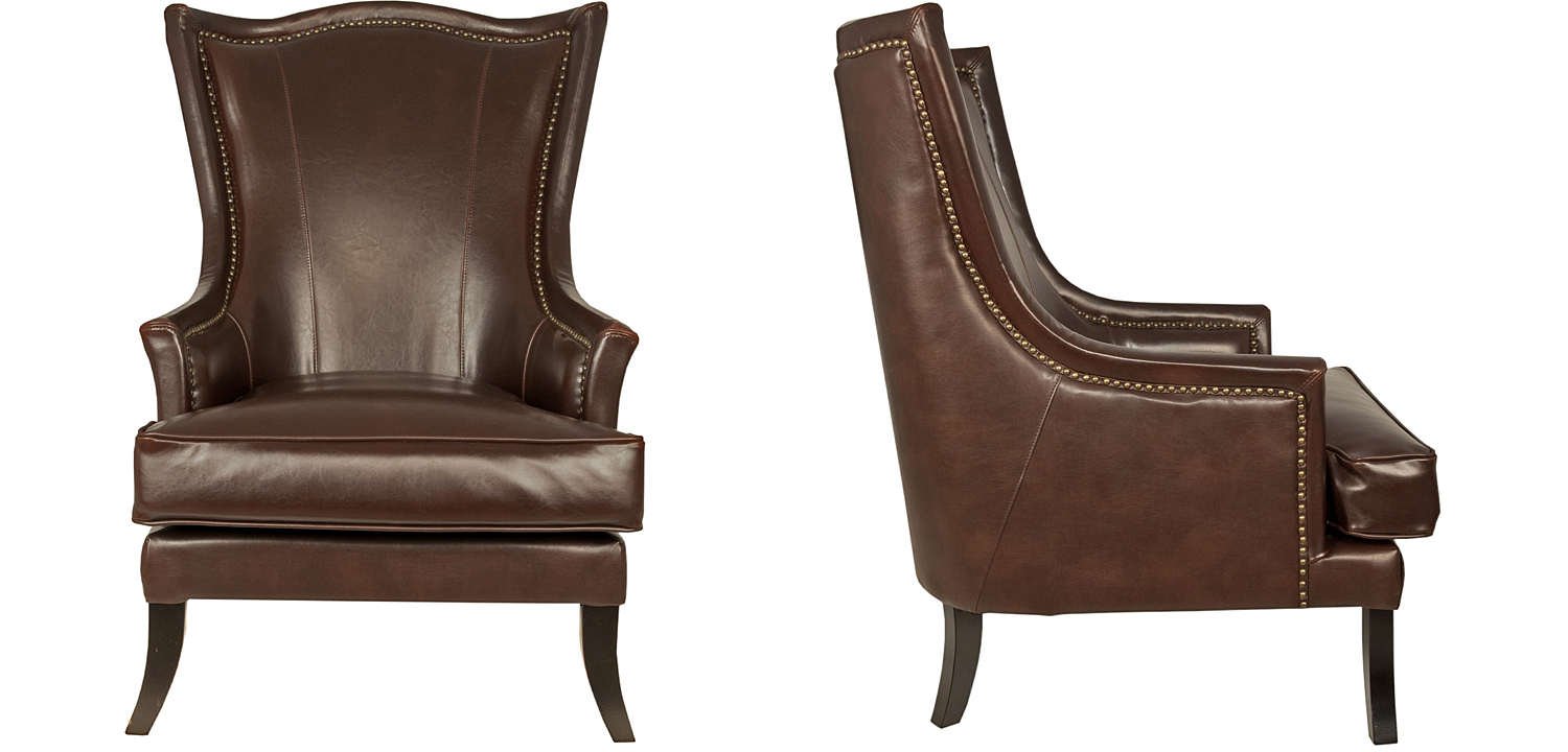 Кресло Gregoir Armchair натуральная кожа Кресло Gregoir Armchair натуральная кожа - Loft-Concept в Брянске