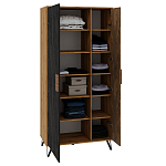 Шкаф двухдверный с 2-мя отделами с полками Stone Effect варинант исполнения - 4 | Loft Concept в Брянске