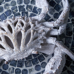 Статуэтка краб с детализированной текстурой в белом цвете Marine Accessories варинант исполнения - 8 | Loft Concept в Брянске