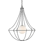 Подвесной светильник из тонких прутьев в форме колокола Forged Thin Rods варинант исполнения - 1 | Loft Concept в Брянске