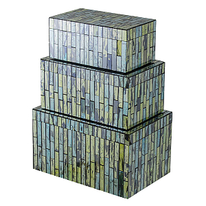 Шкатулка с крышкой с инкрустацией Трио Trio 