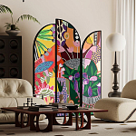 Ширма цветочный принт Colored Partition варинант исполнения - 2 | Loft Concept в Брянске