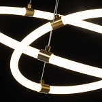 Люстра подвесная с двумя пересекающимися белыми светодиоидными кольцами Luke Lampco Tracer Lamp варинант исполнения - 5 | Loft Concept в Брянске