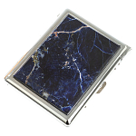 Портсигар на 10 сигарет с газовой зажигалкой из натурального камня Содалит Stone Cigarettes Cases варинант исполнения - 1 | Loft Concept в Брянске