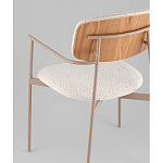 Стул Doe с подклокотниками молочный варинант исполнения - 3 | Loft Concept в Брянске