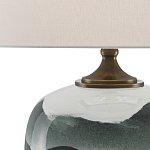 Настольная лампа с волнистым принтом Green Wavy Lamp варинант исполнения - 1 | Loft Concept в Брянске