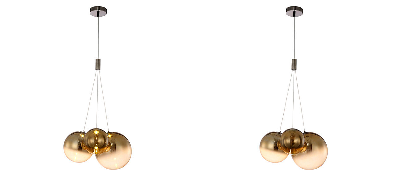 Светильник подвесной Golden balls lamp Светильник подвесной Golden balls lamp - Loft-Concept в Брянске