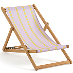 Шезлонг из акации и ткани Argentina варинант исполнения - 2 | Loft Concept в Брянске