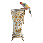 Ваза фарфоровая с птицей на бронзовой ветке Garden of Eden варинант исполнения - 5 | Loft Concept в Брянске