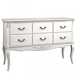 Консоль белая из массива бука с ящиками в стиле прованс White Provence варинант исполнения - 1 | Loft Concept в Брянске