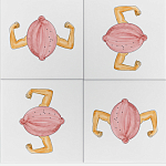 Плитка дизайнерская с узором Лимон варинант исполнения - 1 | Loft Concept в Брянске