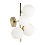 Бра с золотым основанием и 5-ю белыми шарообразными плафонами Bubble варинант исполнения - 2 | Loft Concept в Брянске